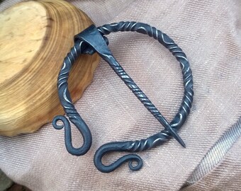 Made to Order, Hand-Forged brooch cloak pin