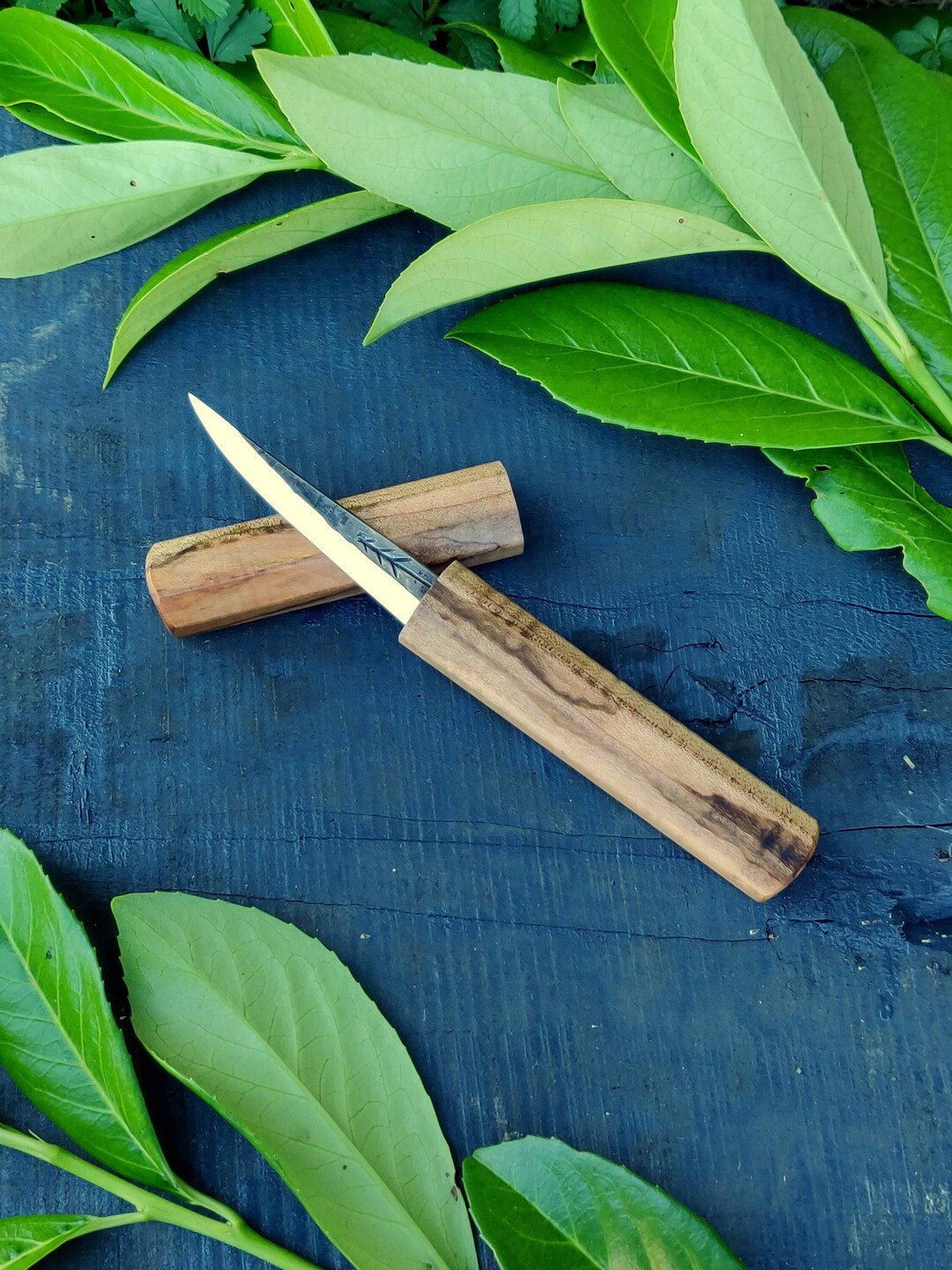 85mm Woodcarving Knife With Wooden Friction Sheat No.2 , Fresh Wood