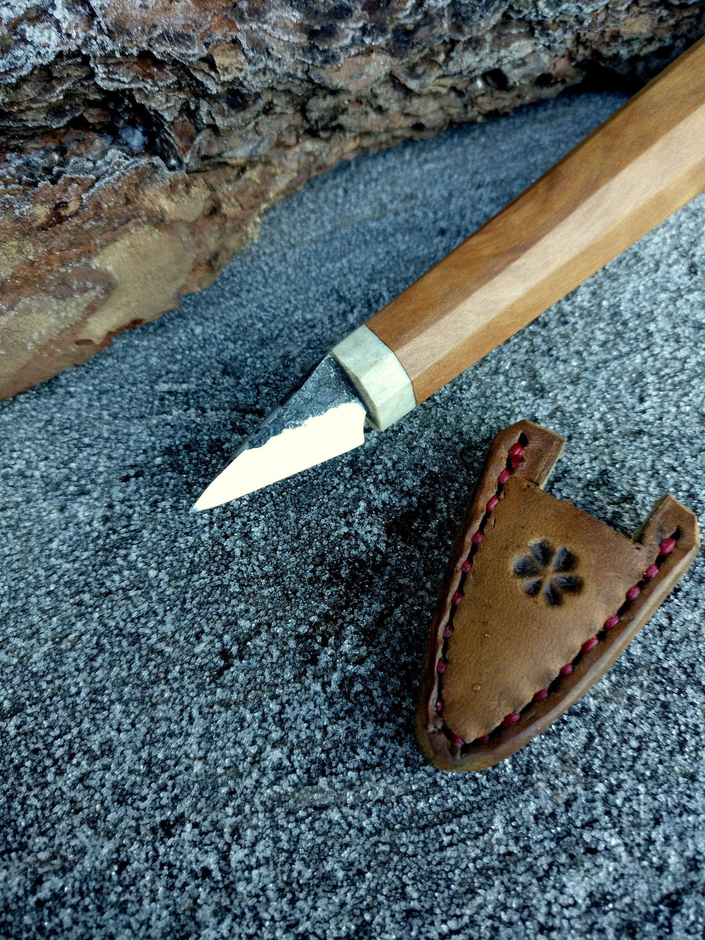 Kolrosing Knife Small Carving Knife Fresh Wood Carving Etsy Canada