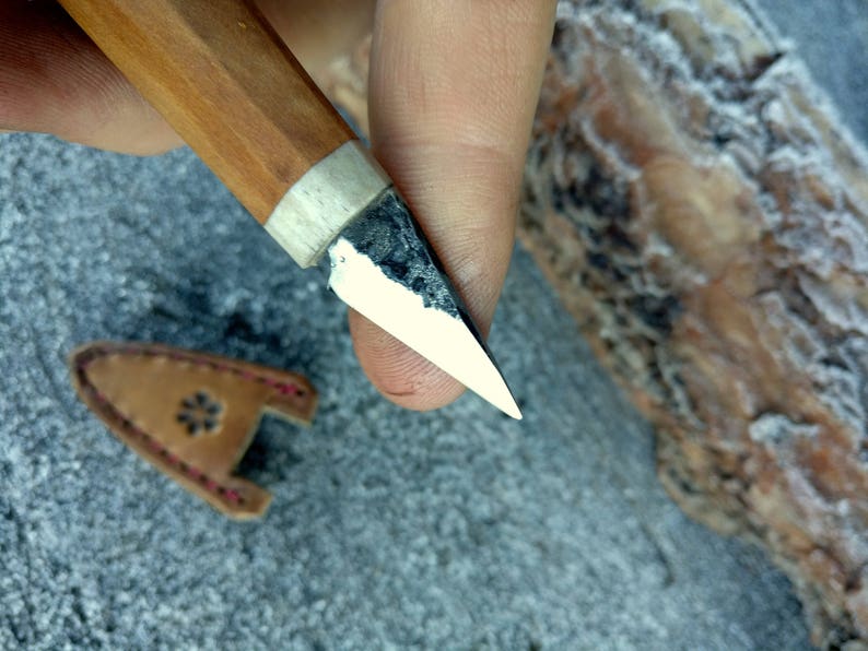 Kolrosing knife Small carving knife Fresh wood carving Etsy