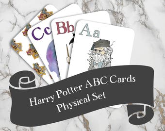 Harry Potter ABCs | Physical Set | Nerdy Baby Gift | Harry Potter Baby | Alphabet Flashcards | Harry Potter Kids | Harry Potter Nursery