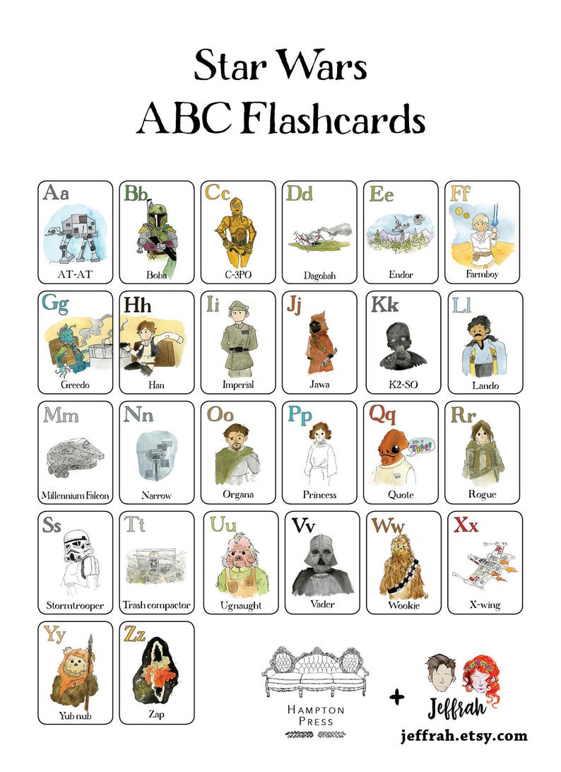 Nerdy Alphabet Flash Cards Physical Set
