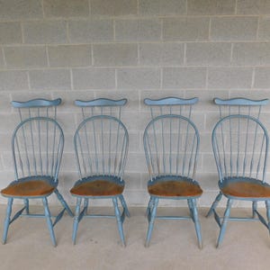 Set of 4 Bow Back High Comb Back Windsor Side Chairs (shipping is not free)