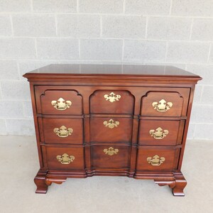 Statton Private Collection Oldtowne Cherry Block Front Chippendale Style Chest (shipping is not free)