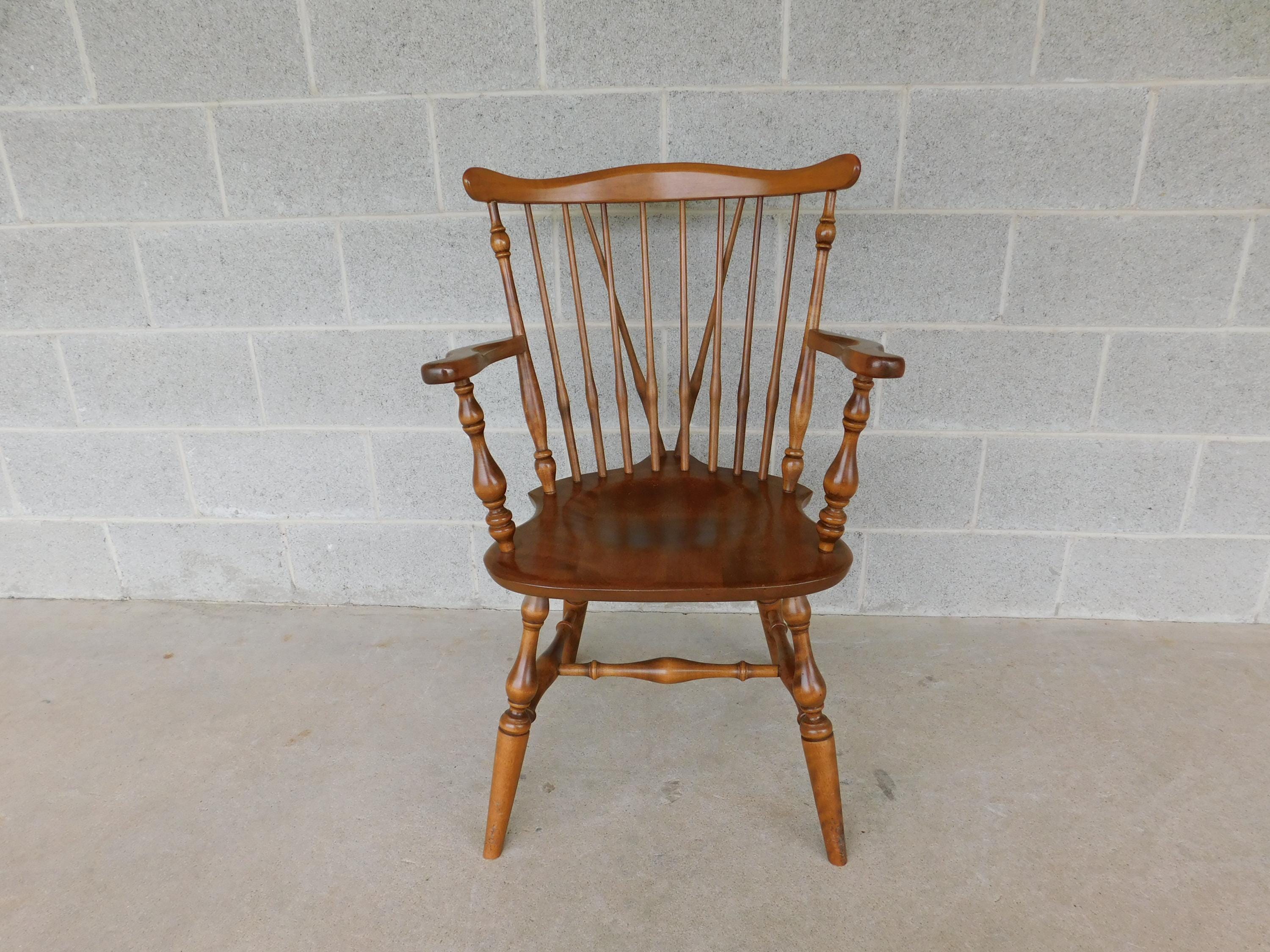Ethan Allen Wood Chair - Etsy