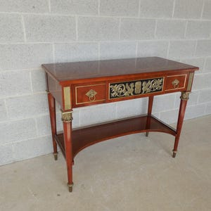 JOHN WIDDICOMB Neo-Classical Bronze Mounted Console Table (shipping is not free)