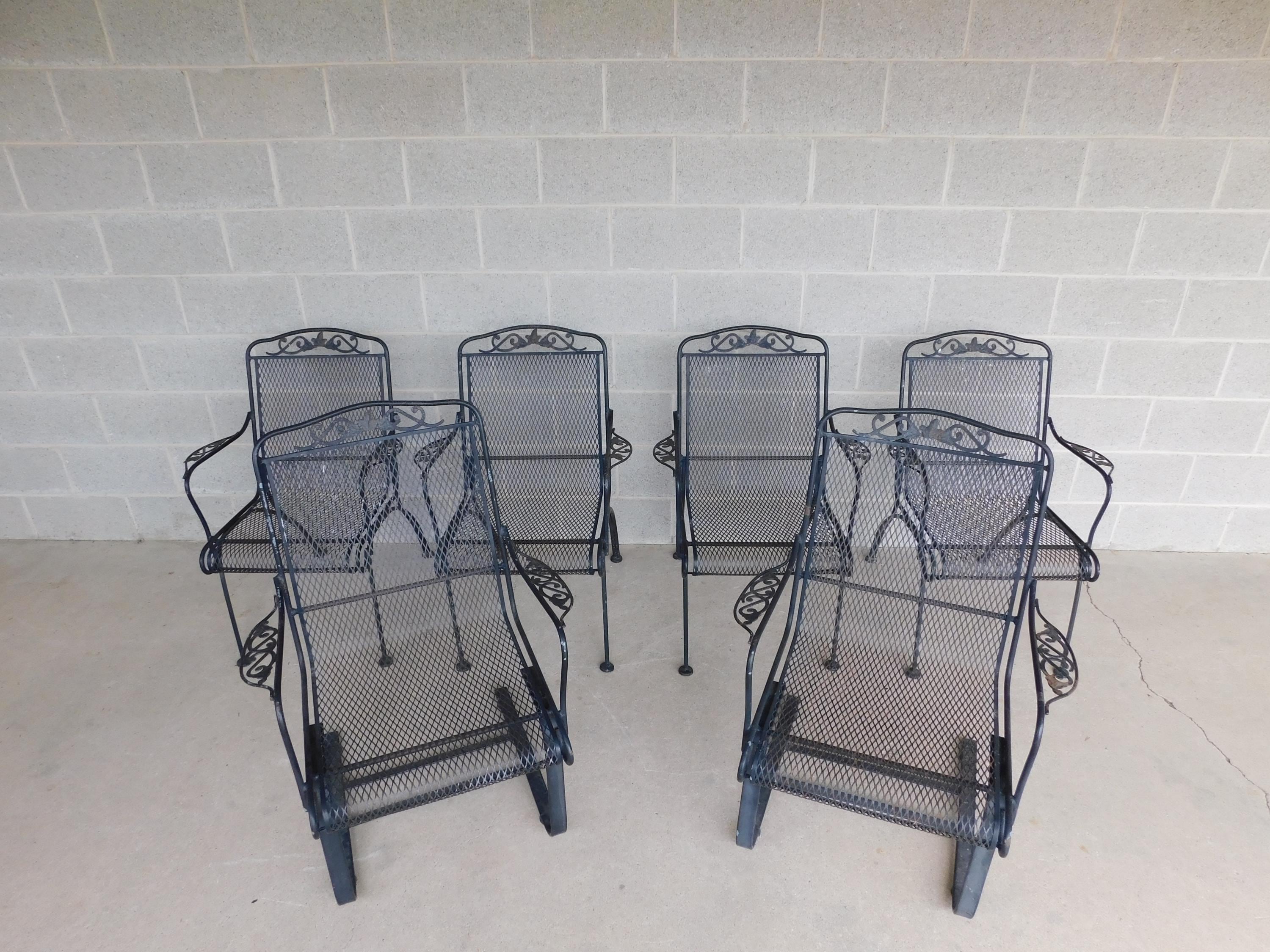 Vintage Iron Chairs - Etsy