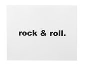 rock & roll print