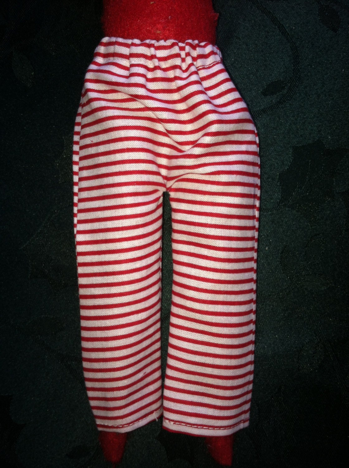 Red and White Stripe Pants by Christmas Shelf Clothes for Boy Etsy