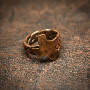 Copper Texas ring image 2