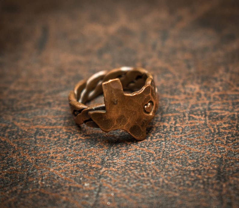 Copper Texas ring image 2