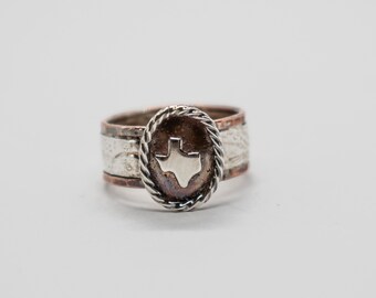 Copper Texas Ring | Etsy