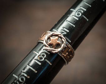 Texas star ring - round
