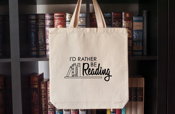 reading tote bag