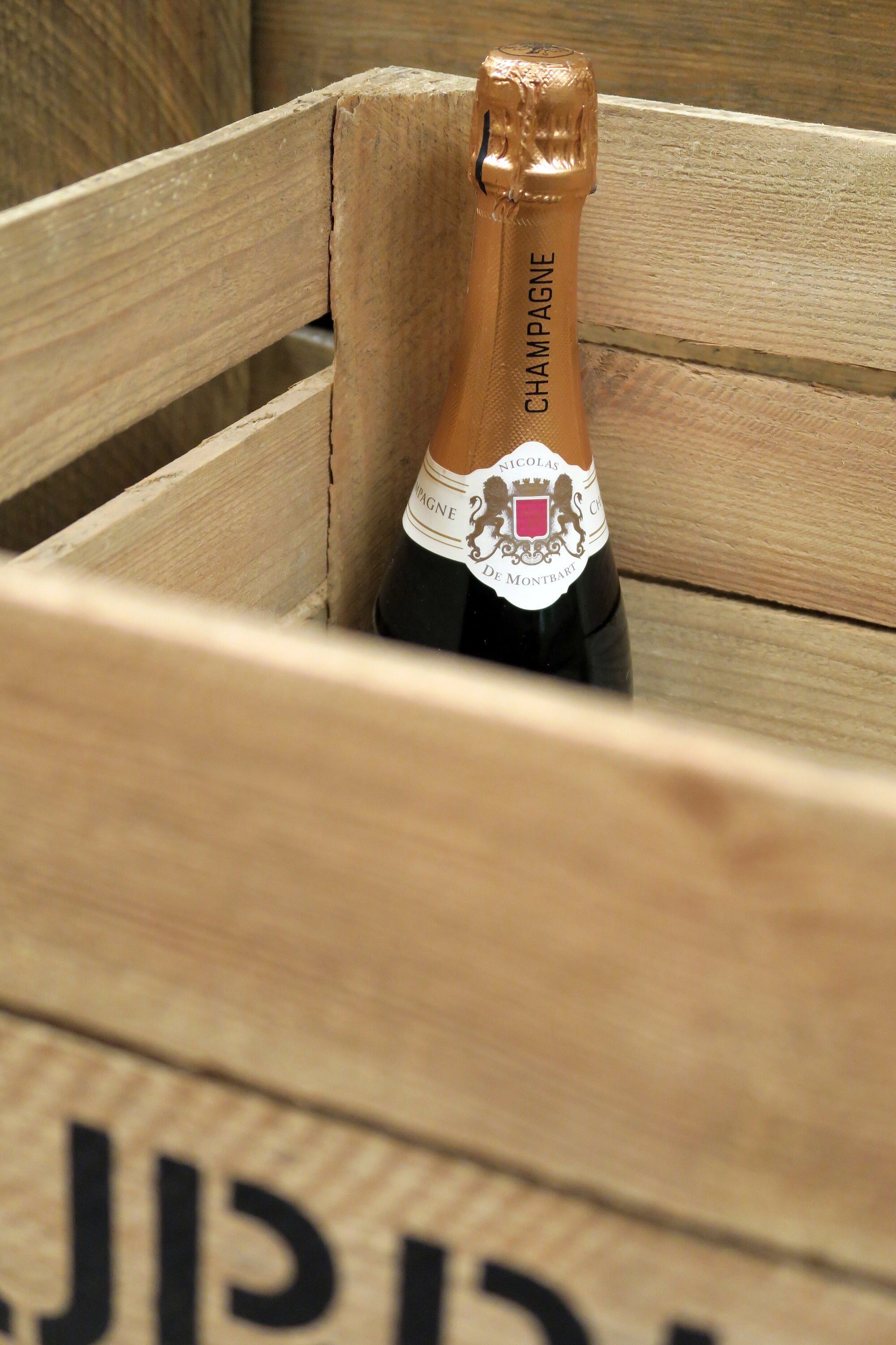 WINE RACK / Wooden Wine Storage Box Apple Crate Champagne Etsy