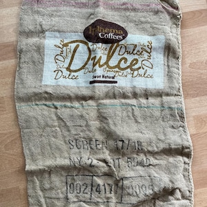 Photos : sacs de café en toile de jute transformés en tote bag, cabas