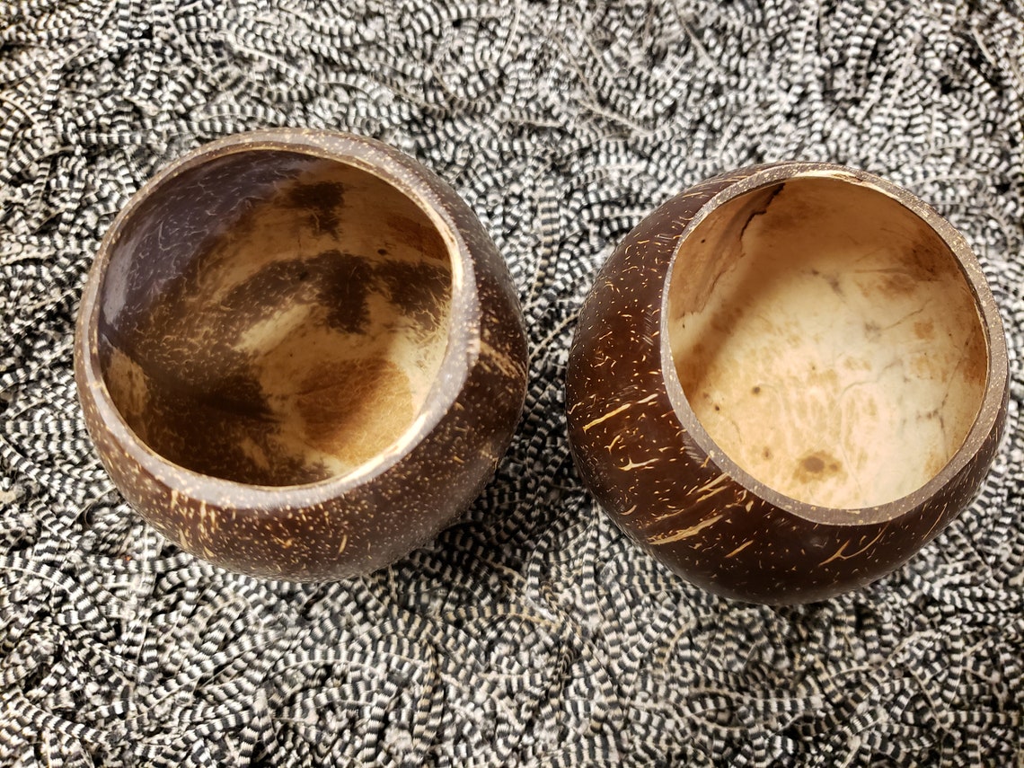 Natural Coconut Cups various sets Etsy
