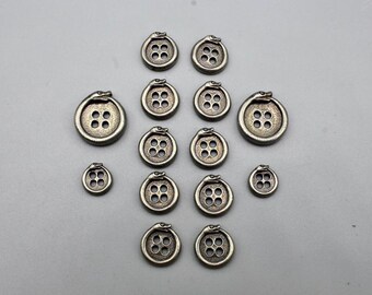 Botones para camisas con estampado de serpiente, hechos a medida (por encargo).