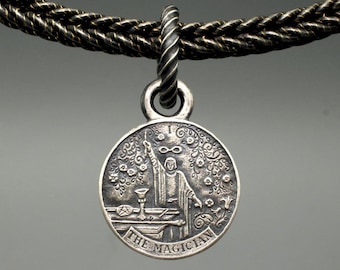 1 El Mago, Tarot, Colgante, Plata de Ley, Hecho a Medida.