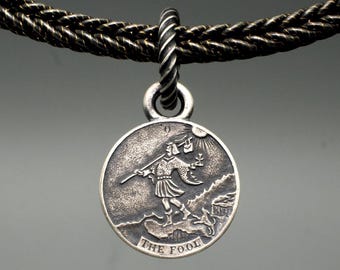 0 El Loco, Tarot, Colgante, Plata de Ley, Hecho a Medida.