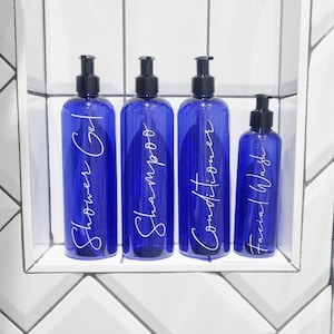 Mrs Hinch Bathroom Pump Bottle Mrs Hinch Inspired Pump Bottles Personalised pump bottles Reusable Toiletries Shampoo Condition Body Wash