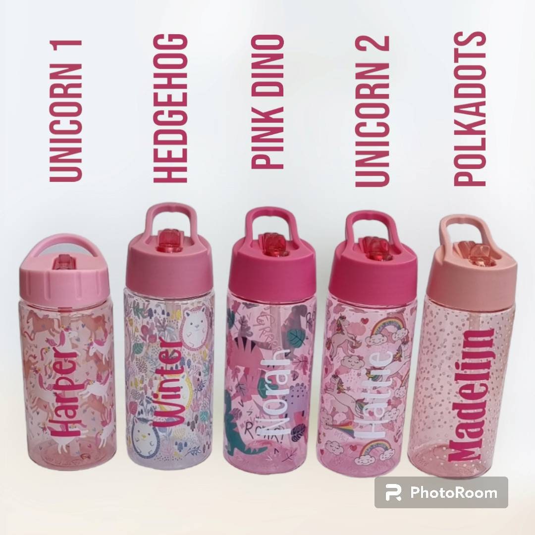 Personalised Kids Water Bottle, Back to School, Drink Bottle, Wedding,  Party Favour, Water Bottle, Birthday, Christmas, Easter, Nursery 