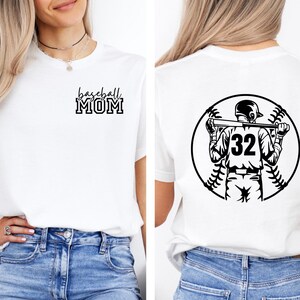 Personalized Baseball Mom Tee - Unisex Bella Tshirt, Perfect for Game Days, Sports Events, Gift for Moms, Fan Apparel
