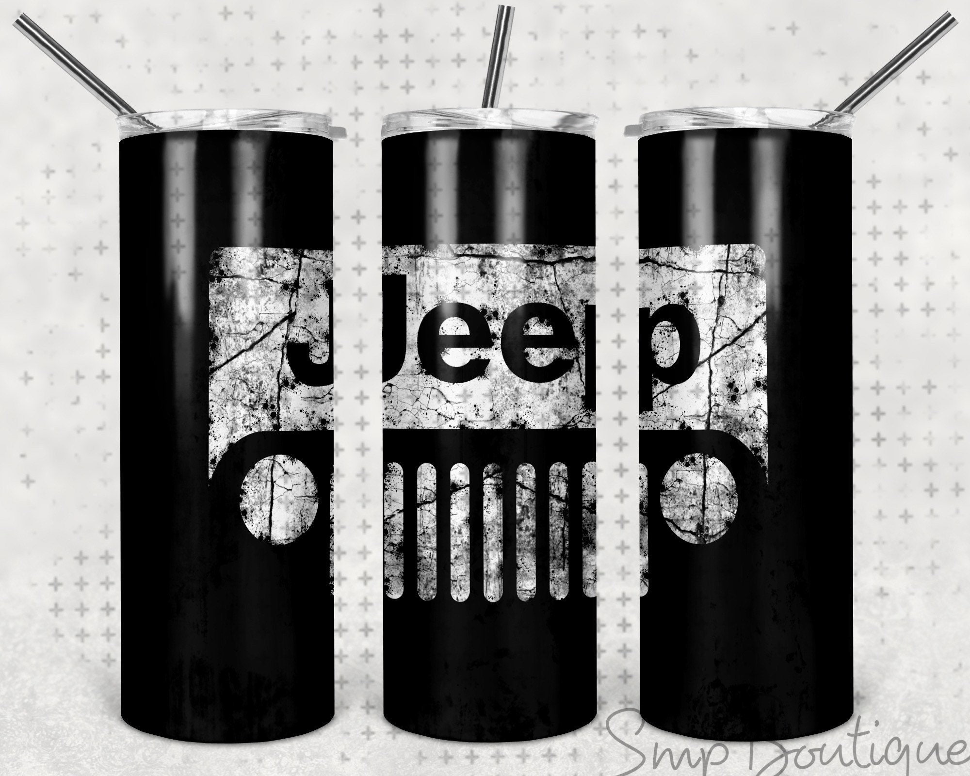 Jeep 20 Oz Tumbler Jeep Tumblers Black Tumblers Etsy
