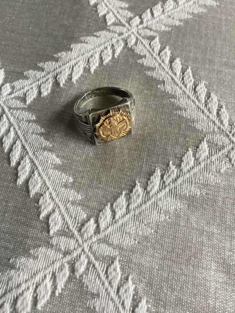 Vintage Girl Scout ring sterling silver Girl Scout ring with Etsy