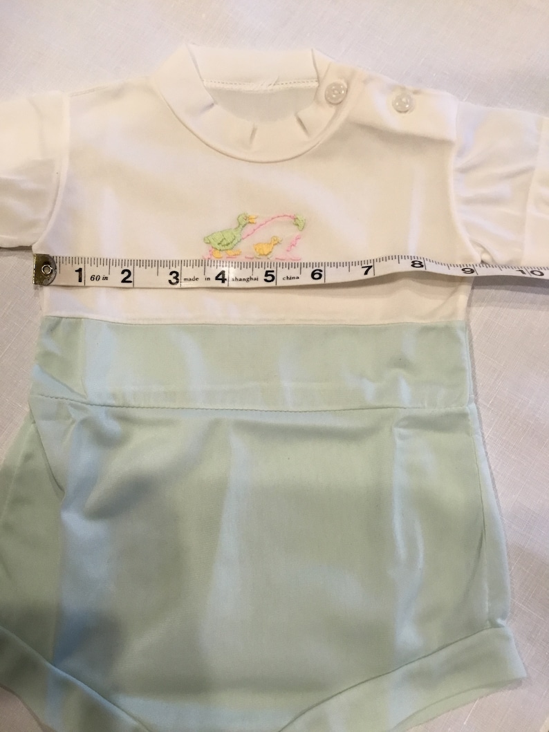 Vintage 1970s baby boy onesie summer onesie bodysuit one-piece nylon suit size 3-6 months