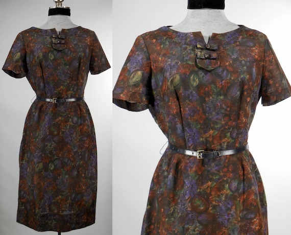 Vintage 1960s day dress office dress dinner dress