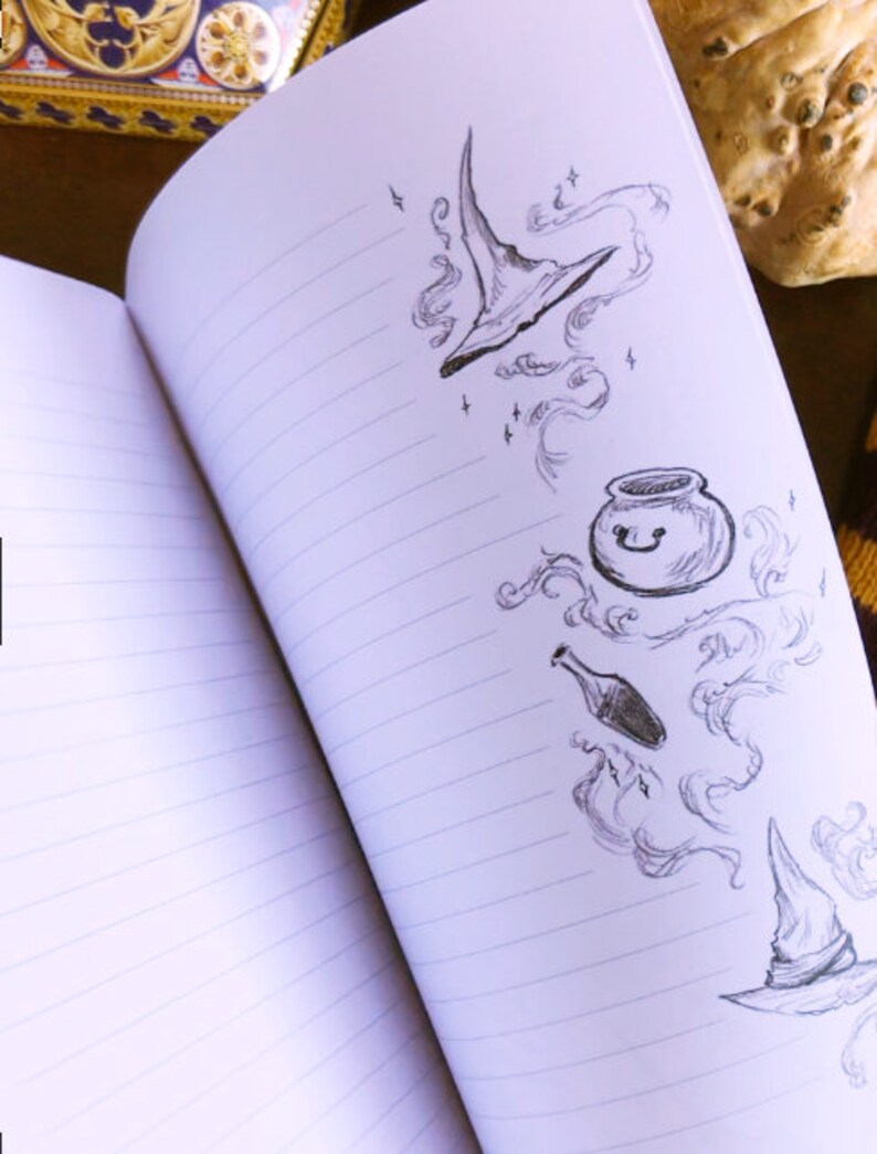 Hedwig Notebook Notebooks Magic School Etsy