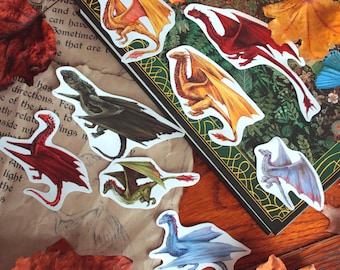 Stickerpaket || Drachen || Fantasy-Planer-Tagebuch