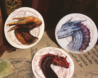 Stickers Pack || Dragons || Fantasy planner journal