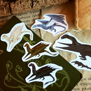 Paquete de pegatinas || Dragones || Diario planificador de fantasía