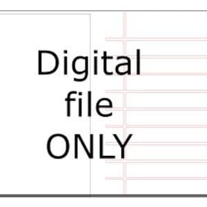 Laser cut file notebook paper