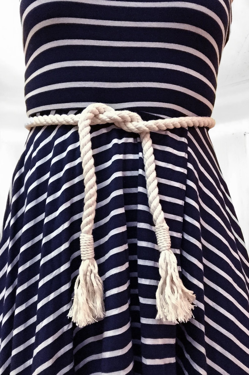 Nautical Rope Belt With Whipping Knot Ends 1/2 Etsy