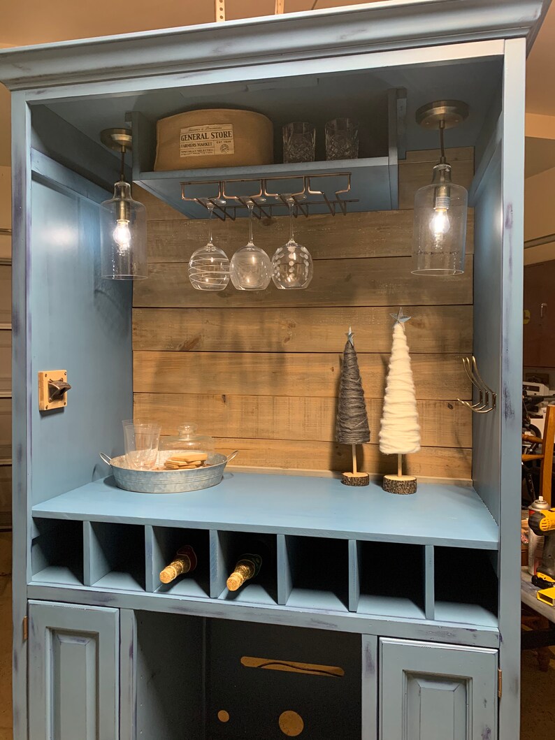 Custom Armoire Bar Wine Bar Coffee Bar Liquor Etsy