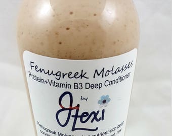 Fenugreek Molasses Protein+Vitamin B3 Deep Conditioner, fengreek conditioner, vitamin b3 conditioner, hair conditioner, protein conditioner