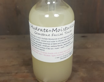 Hydrate+Moisturize Gemstone Facial Toner, hydrating toner, moisturizing toner, gemstone toner, facial toner, frankincense toner,myrrh toner