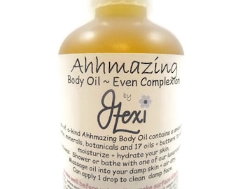 Ahhmazing Lichaamsolie ~ Egale teint, massageolie, lichaamsolie, hydraterende lichaamsolie, kruidenlichaamsolie, teint lichaamsolie, onzuiverheden lichaamsolie