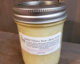 Beef Tallow Face + Body Butter, tallow, body butter, beef tallow,