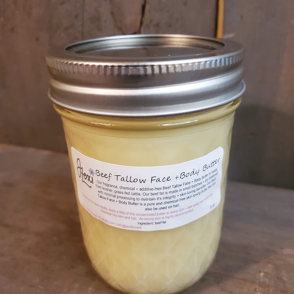 Beef Tallow Face + Body Butter, tallow, body butter, beef tallow,