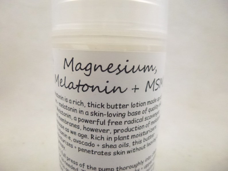 Magnesium Melatonin MSM melatonin sleep aid magnesium Etsy