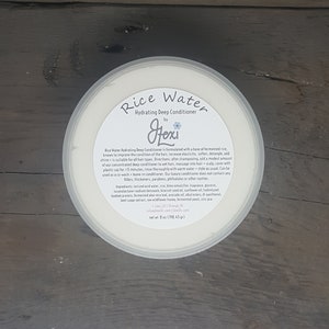Rice Water Hydrating Deep Conditioner, fermented rice water, rice water, handmade conditioner, rice water conditioner, fermented