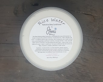 Rice Water Hydrating Deep Conditioner, fermented rice water, rice water, handmade conditioner, rice water conditioner, fermented