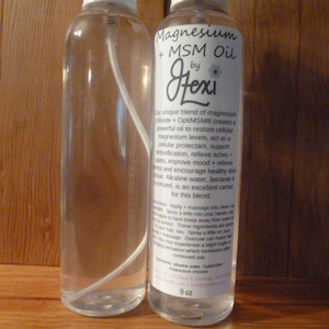 Olio di magnesio MSM, olio di magnesio, msm, magnesio e msm, olio di ottimismo, cloruro di magnesio, acqua alcalina, spray di olio di magnesio msm olio di msm