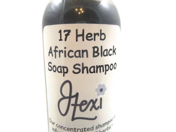 17 Herb African Black Soap Shampoo, Black Soap Shampoo, Herbal Shampoo, Conditioning Shampoo, African Black Soap Shampoo, Black Soap, poo