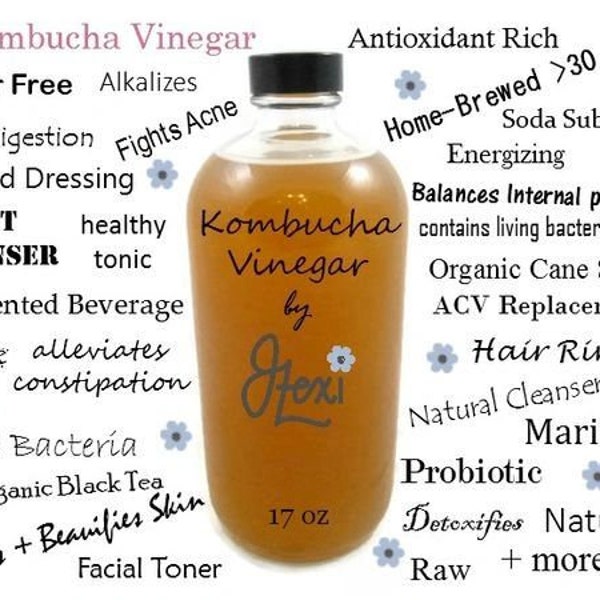 Kombucha Vinegar (Green Tea), fermented elixir, raw kombucha, fermented tea, gut health, probiotic drink, double probiotics, good bacteria