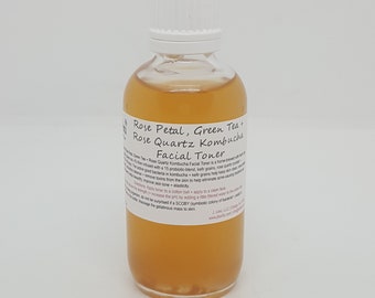 Rose Petal facial toner, green tea facial toner, facial toner, probiotic facial toner, rose quartz toner, crystal toner, energy facial toner